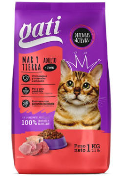 [98568] Comida Para Gato 1-Lb Gati Mar Y Tierra