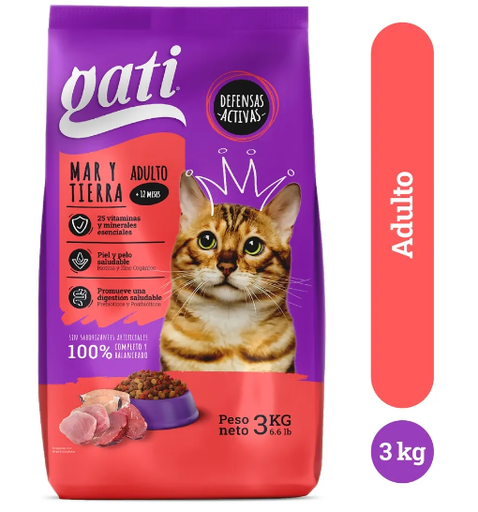 [121667] Comida Para Gato 6.6-Lb Gati Mar Y Tierra