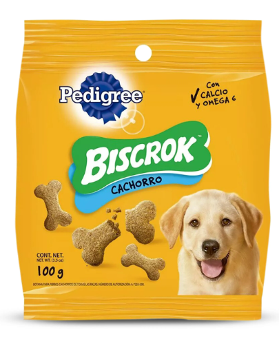 [138230] Comida Para Perro 100-Gr Pedigrew Biscrock Cachorro