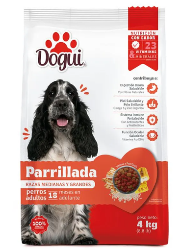 [121687] Comida Para Perro 8.8-Lb Dogui Parrilla Adulto