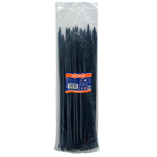 [131442] Abrazadera Plastica Ajustable 31.5" 100Pc Wadfo Negro