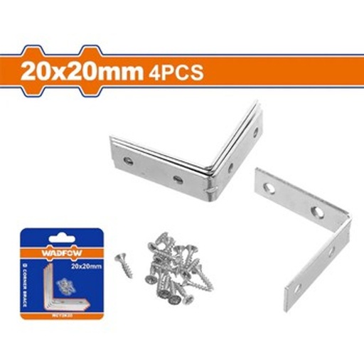 [128234] Angulo Zinc 20X20Mm 4Pc Wadfow Wcy2K20