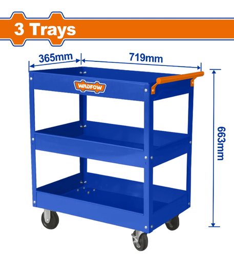 [134559] Caja Para Herramientas De  Metal 719X365X663Mm Wadfow Cs1A13