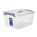 Caja Plastica 66-Lt Con Tapa Wadfow Tb2370 Transparente