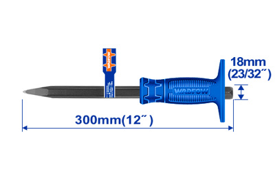 [126444] Cincel Con Punta 23/32X12" Wadfow Wcc1304