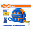 Cinta Metrica 5Mtx25Mm Wadfow Wmt1230