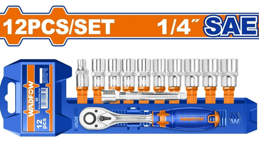 [126500] Cubos 12Pc 1/4" 45T Wadfow Wst4212