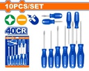 DESARMADORES 10PC (+)(-) WADFOW WSS2410