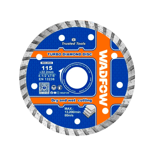 [126756] DISCO PARA CORTADORA DE CONCRETO 4.1/2" DE  DIAMANTE WADFOW C3K02