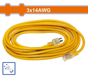 Extension Electrica 13' 18A 3/14G Wadfow Ej3401 Amarilla