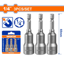 Extension Para Maneral 1/4" 3Pc Wadfow Wwr2K06