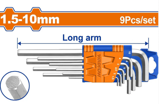 [126466] Llaves Allen 9Pc 1.5-10Mm Wadfow Whk2292