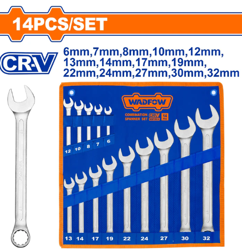 [133866] Llaves Mixtas 14Pc 7-32Mm Wadfow Wsp1M14