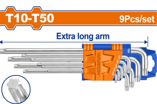 [126468] Llaves Torx 9Pc T10-T50 Wadfow Whk3292