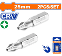 Puntas De Intercepcion 2Pc 25Mm Wadfow Wsv1K12