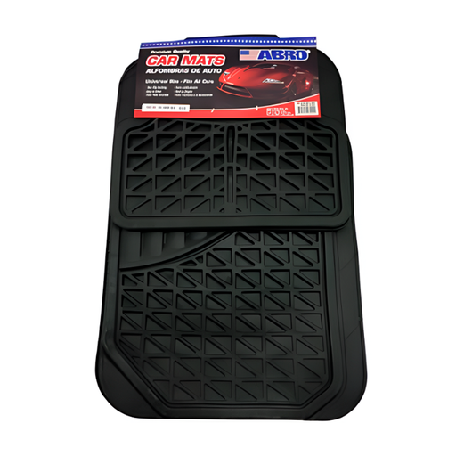 [81947] Alfombra Para Carro Pvc 4Pc Abro Cm1605P Negro