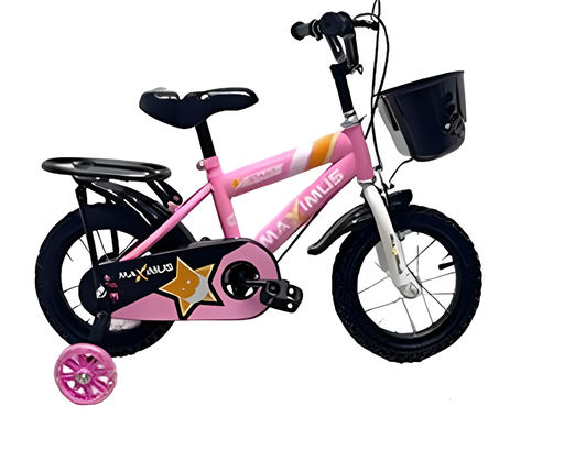 [138162] Bicicleta 12 Bmx Para Niña 1V Maximus Con Gurdafango/Canasta Rosado Armable