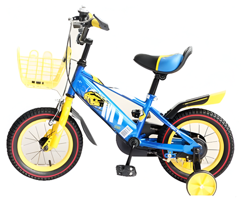 [129160] Bici 12 bmx  para niño 1v maximus azul/amarillo armable