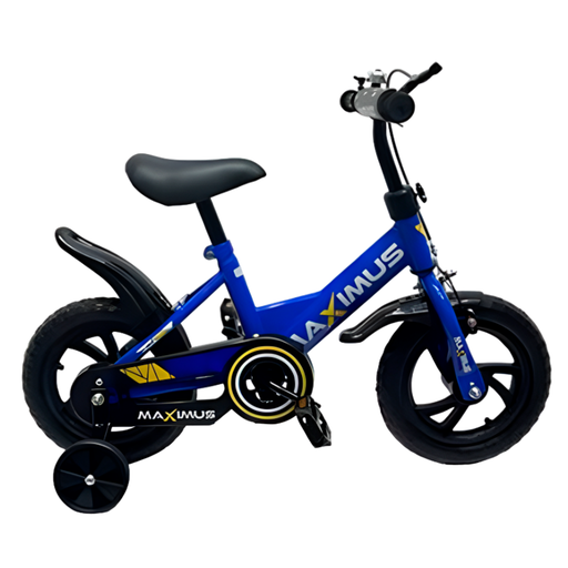 [138166] Bicicleta 12 Bmx Para Niño 1V Maximus Con Guantera Azul/Negro Armable