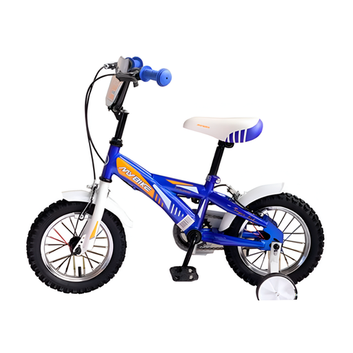 [129154] Bicicleta 12 Bmx Para Niño 1V Maximus Con Guantera Azul Armable