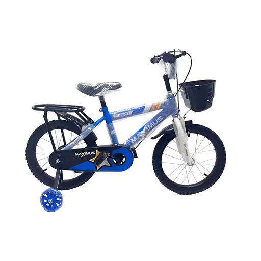 [138164] Bicicleta 16 bmx para niño 1v max con guardafango/canasta azul armable