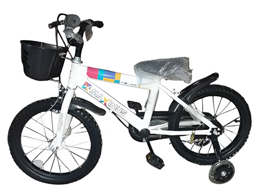 [138157] Bicicleta 16 Bmx Para Niño 1V Max Con /Guardafango/Canasta Blanco Armable