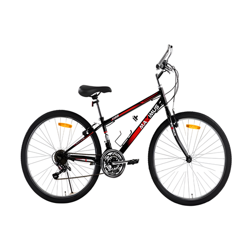 [132449] Bicicleta 24 Mtb 21V Tubo Recto Maximus Cromado Rojo/Negro Armable