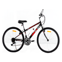 Bicicleta 26 Mtb 21V Tubo De Abasto Cromado Maximus Rojo/Negro Armable