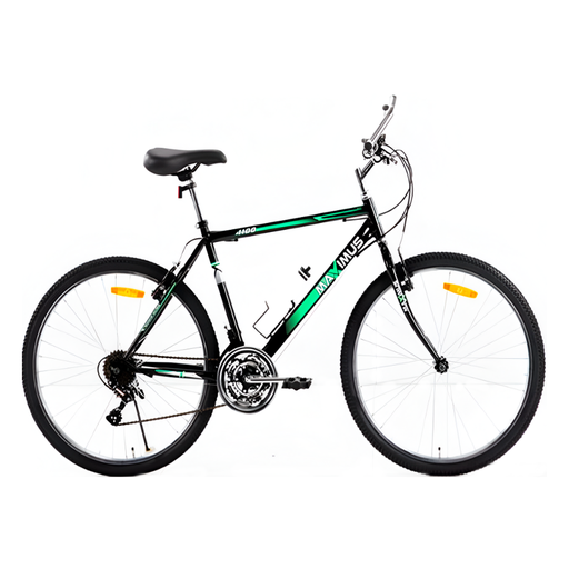 [132473] Bicicletas 26 mtb 21v con tubo recto cromado maximu verde/negro armable