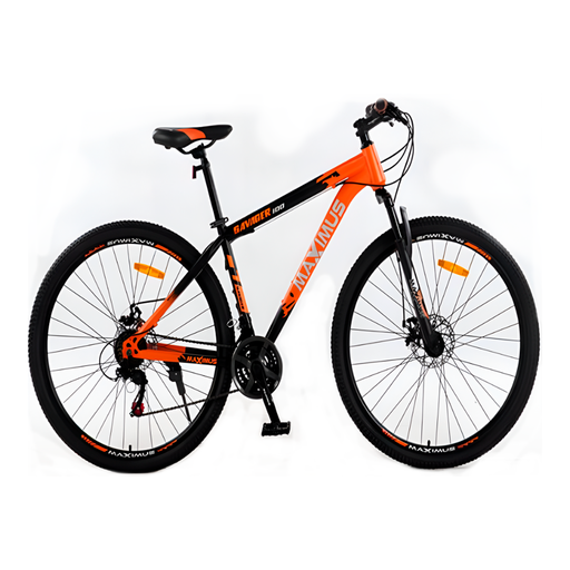 [133262] Bicicleta 29 Mtb 21V Maximus De  Metal Negro/Anaranjado Armable