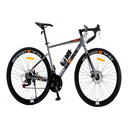 Bicicleta 700C Ruta 21V De Metal Ra Hy Maximus Gris/Negro Armable