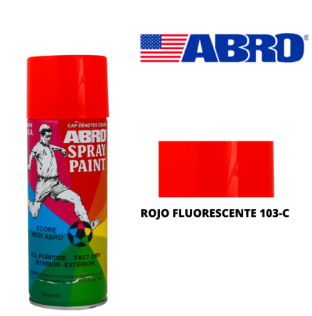 [548] Pintura Spray Rojo Fluorescente 103 Abro