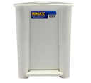 Basurero plastico 8l con pedal rimax 3702 blanco