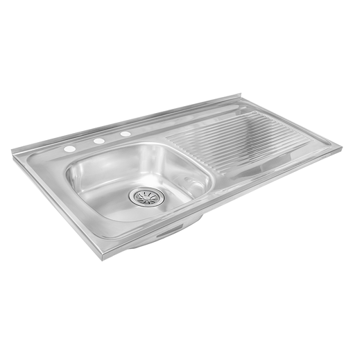 [87596] Lavatrasto teka para sobreponer 39"x20" 1c.1e.d.s/a