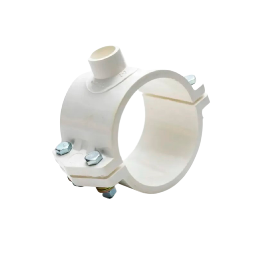 [65215] Abrazadera pvc 4"x1/2" blanco