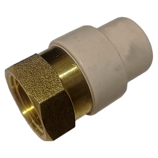 [65290] Adaptador cpvc hembra 3/4" con rosca de metal durman