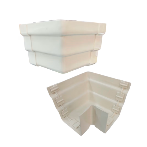 [45262] Esquina exterior pvc para canal agua durman beige