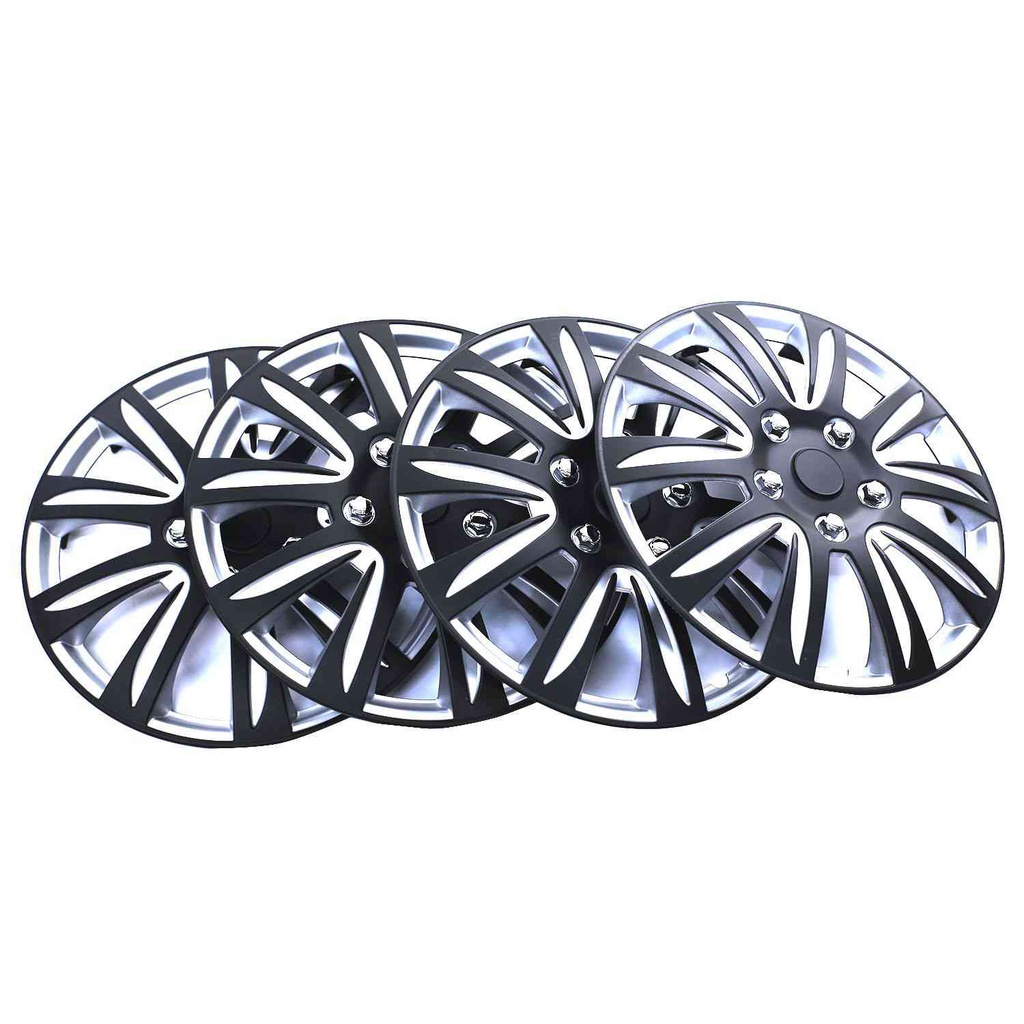 Copas carro rin 16 para carro 508136s plata / negro