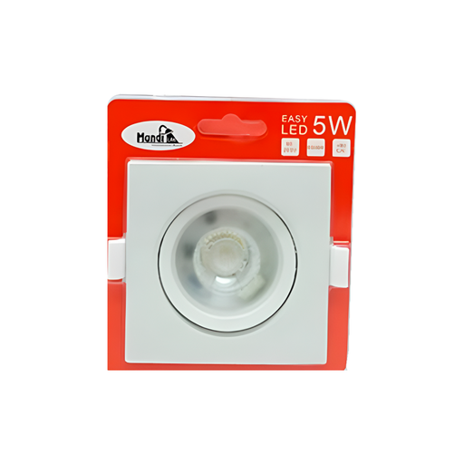 [143059] Lamparaara de panel empotrada led 1l 5w 9cm 6500k cuadrada