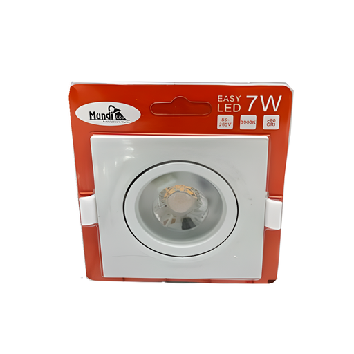 [143048] Lamparaara de panel empotrada led 1l 7w 9cm 6500k cuadrada