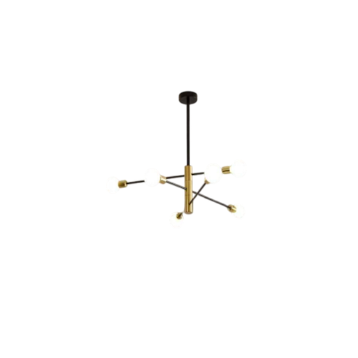 [138571] Lampara de techo 6l etl-057 negro