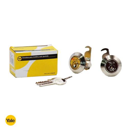 [89719] Llavin carro 2pc yale 10489 895 niquelado