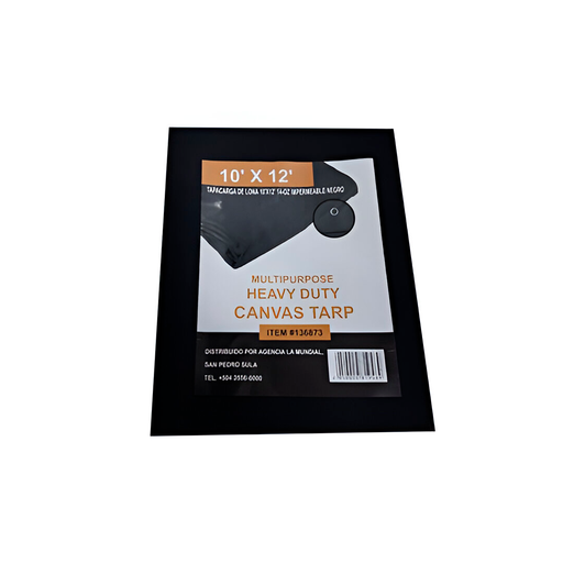 [136873] Tapacarga de lona 10'x12' 14-oz negro