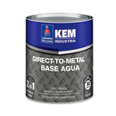 Kem direct-to-metal base agua 1/4-galon sherwin williams negro mate
