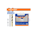 Broca para hierro 16pc wadfow uwks4165