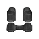 Alfombra de hule para carro pvc 3 piezas abro cm1210p3 negra