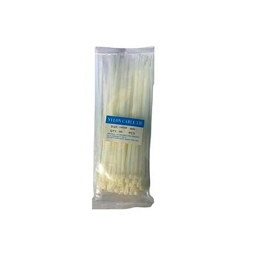 [85147] Abrazadera plastica ajustable 10" 100pc blanco