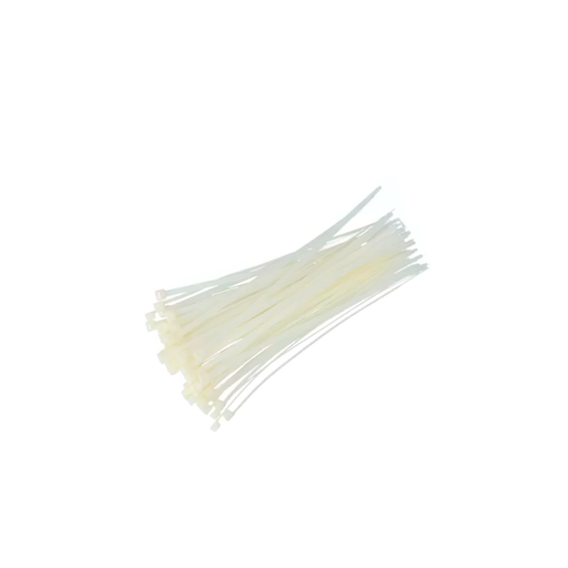 [85155] Abrazadera plastica ajustable 3.6x300mm 100pc blanco