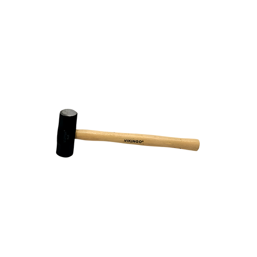 [23456] Almadana 4lb cabeza pulida con mango de madera vikingo
