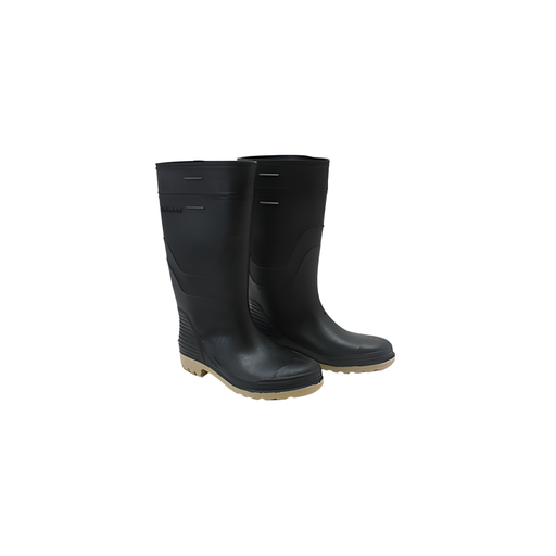[45587] Bota hule #39-6 sin forro 7 gatos negro